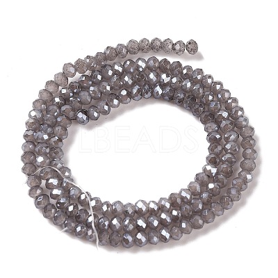 Baking Electroplate Glass Beads Strands DGLA-A039-J4mm-B06-1