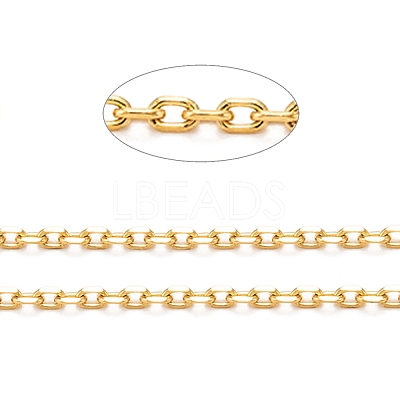 3.28 Feet Ion Plating(IP) 304 Stainless Steel Cable Chains X-CHS-H009-02G-1