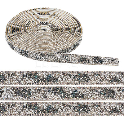 Hotfix Rhinestone Ribbon Trimming DIY-TAC0051-002E-1-1