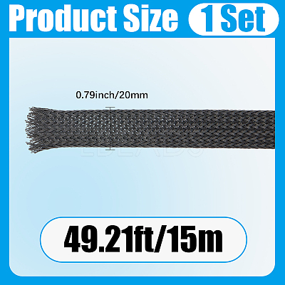 15M Flexible PET Cable Wrap Cord Protector OCOR-CL0001-04E-1
