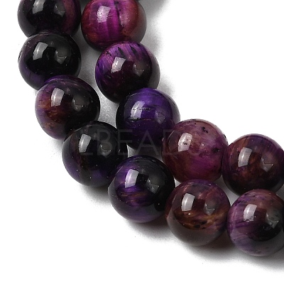 Grade AB Natural Tiger Eye Beads Strands G-B133-A02-6MM-04-1
