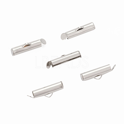 Iron Slide On End Clasp Tubes IFIN-R212-1.6cm-P-1