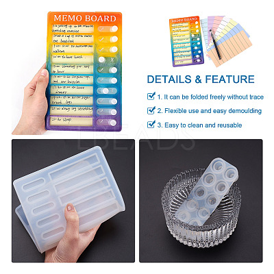 DIY Notebook & Pen Silicone Molds DIY-FW0001-07-1