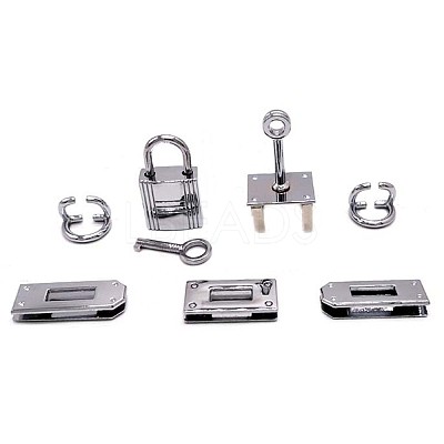 Alloy Bag Lock Clasp Sets FIND-WH0033-19P-1
