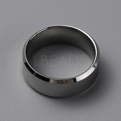 304 Stainless Steel Wide Band Finger Rings for Women Men RJEW-WH0009-12D-1