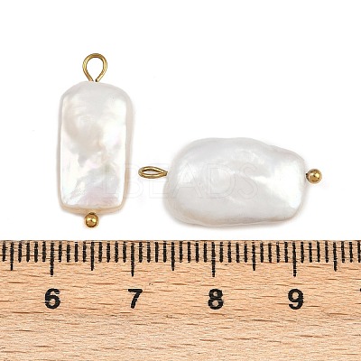 Natural Freshwater Pearl Keshi Pearl Pendants STAS-D378-02G-1