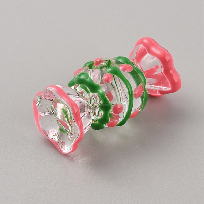 Transparent Acrylic European Beads TACR-TAC0006-03D-1