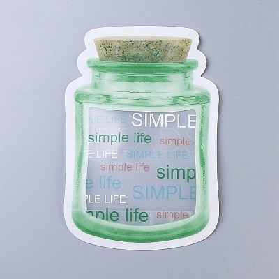 Reusable Bottle Shape Zipper Sealed Bags OPP-Z001-04-B-1