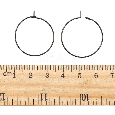 316L Surgical Stainless Steel Hoop Earring Findings X-STAS-D164-01B-1