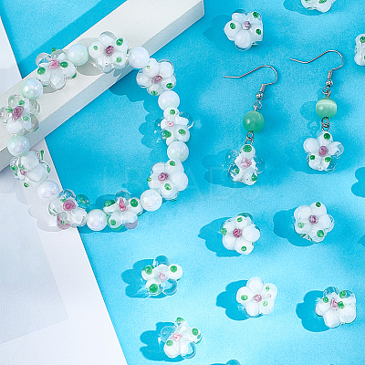 40Pcs Handmade Lampwork Beads LAMP-PA0001-11A-1
