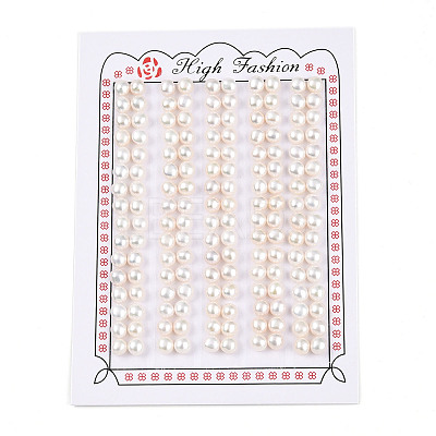 Grade 3A Natural Cultured Freshwater Pearl Beads X-PEAR-N018-3A-5055A-1