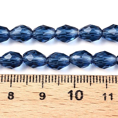 Transparent Glass Beads Strands EGLA-N013-T6mm-D28-1