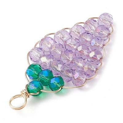 Glass Pendants PALLOY-JF03003-1