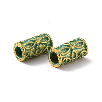 Tibetan Style Alloy Beads PALLOY-C154-39GGP-1