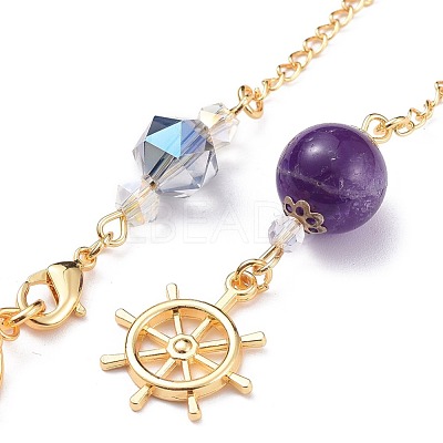 Resin Hexagonal Pointed Dowsing Pendulums(Brass Finding and Gemstone Inside) G-L521-A09-1