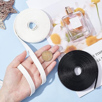 2 Rolls 2 Colors PU Leather Cord DIY-CA0001-88-1