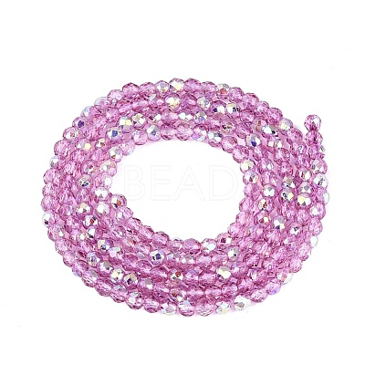 Transparent Glass Beads Strands EGLA-N028-01A-A04-1