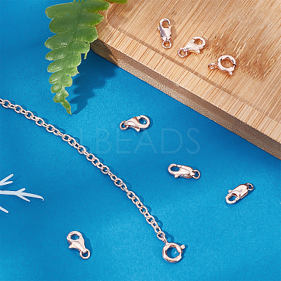 9Pcs 9 Style 925 Sterling Silver Clasps STER-BBC0001-17C-1