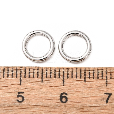 Brass Closed Jump Rings KK-CBA75F9-01-1