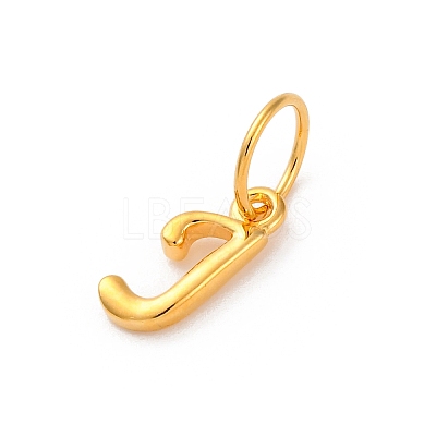 925 Sterling Silver Letter Charms with Jump Rings LS-STER-R008-01G-J-1