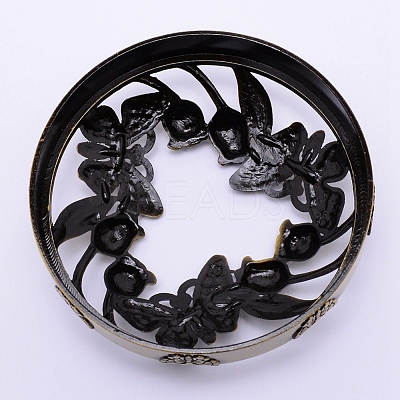 Zinc Alloy Candle Lids AJEW-WH0119-38AB-1
