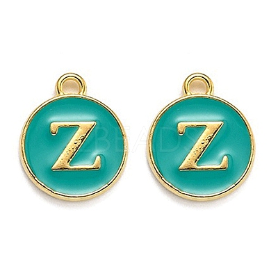 Golden Plated Alloy Enamel Charms LS-ENAM-Q437-15Z-1