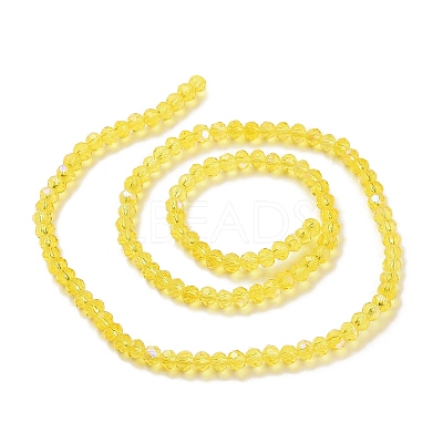 Electroplate Glass Beads Strands EGLA-A034-T4mm-L02-1