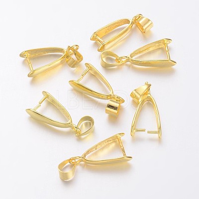 Brass Ice Pick Pinch Bails LS-KK-D318-G-NR-1