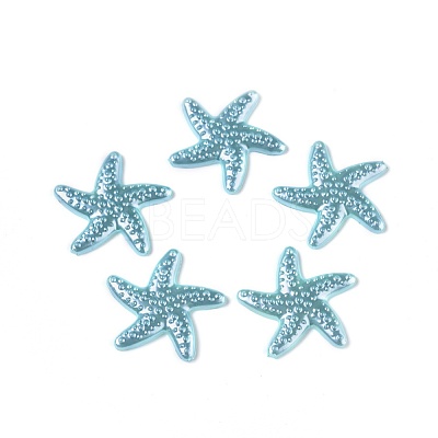 Resin Imitation Pearl Cabochons RESI-WH0008-16G-1