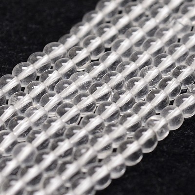 Natural Quartz Crystal Beads Strands G-D840-61-4mm-1