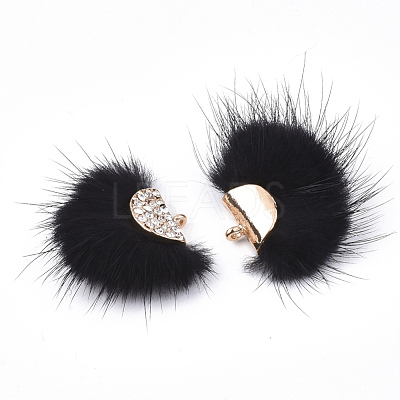 Faux Mink Fur Tassel Pendant Decorations FIND-T040-20-1
