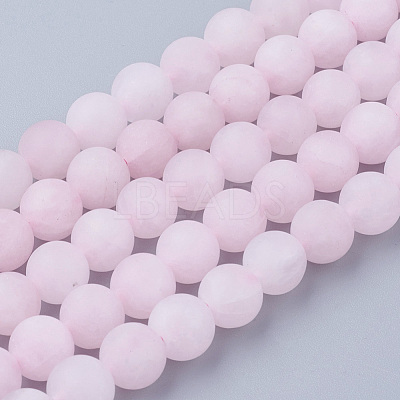Natural Rose Quartz Bead Strands G-G735-59F-8mm-1