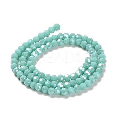 Electroplate Opaque Glass Beads Strands LS-EGLA-A035-P4mm-A14-1