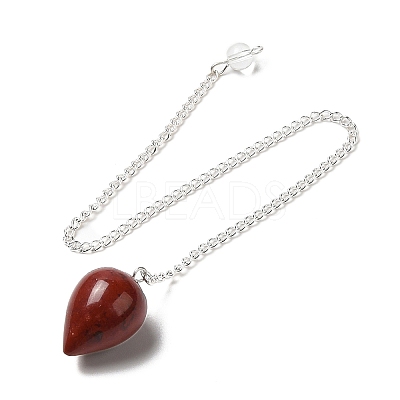 Natural Red Jasper Dowsing Pendulums G-R492-01S-10-1
