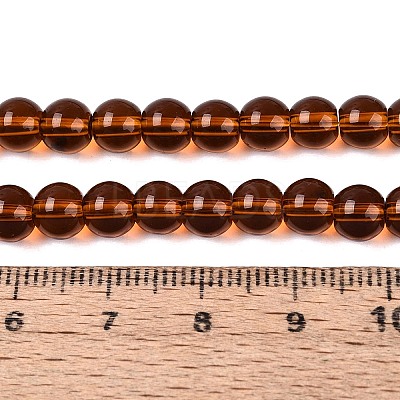 Transparent Glass Beads Strands GLAA-T032-T6mm-30-1