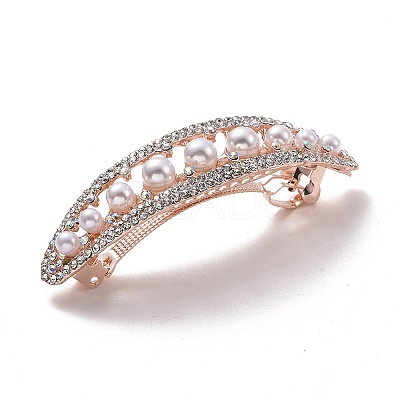 Alloy Crystal Rhinestone Hair Barrettes LS-PHAR-D012-02LG-1