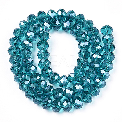 Electroplate Glass Beads Strands EGLA-A034-T1mm-A33-1