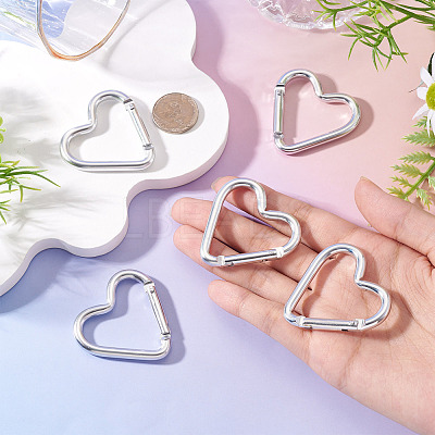 5Pcs Zinc Alloy Spring Gate Rings FIND-TA0009-73O-1