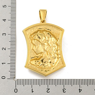 Ion Plating(IP) 304 Stainless Steel Pendants STAS-R231-14B-G-1