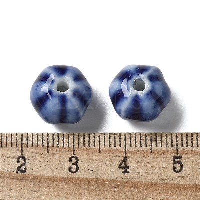 Vintage Porcelain Pumpkin Beads PORC-L080-H-1