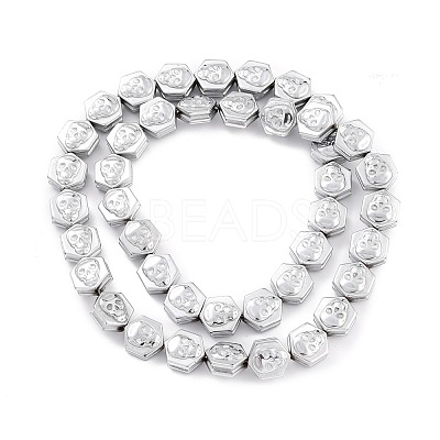 Electroplate Synthetic Non-magnetic Hematite Beads Strands G-I317-01F-1