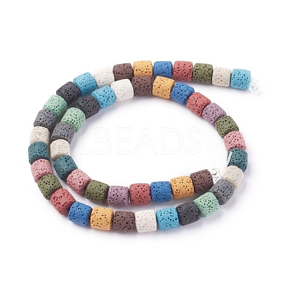 Natural Lava Rock Beads Strands G-F671-04A-15-1