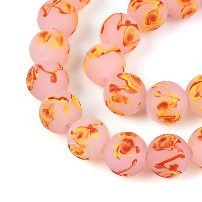 Handmade Lampwork Beads Strands LAMP-N028-05B-1