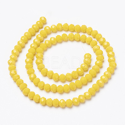 Opaque Solid Color Glass Beads Strands LS-EGLA-A034-P1mm-D04-1