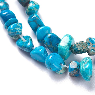 Natural Imperial Jasper Bead Strands X-G-P444-05C-1
