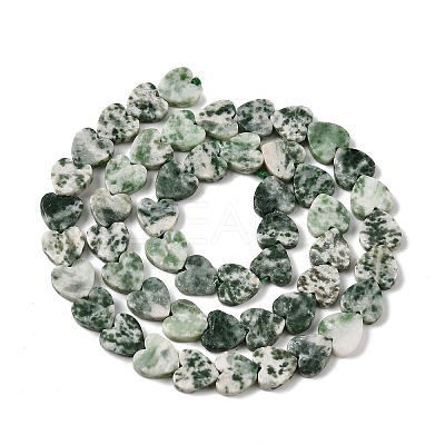 Natural Green Spot Jasper  Beads Strands G-M403-A22-03-1