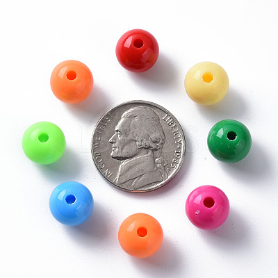Opaque Acrylic Beads MACR-S370-C10mm-M2-1
