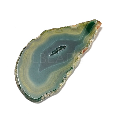 Chakra Natural Dyed Agate Piece Hanging Ornament HJEW-R126-01A-1