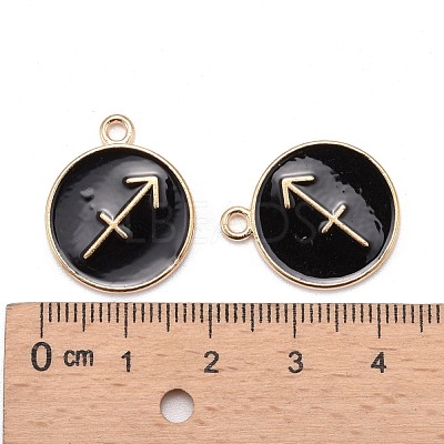 Alloy Enamel Pendants ENAM-S124-01A-08F-1