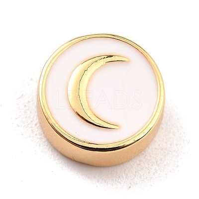 Brass Enamel Beads KK-D068-01G-05-RS-1